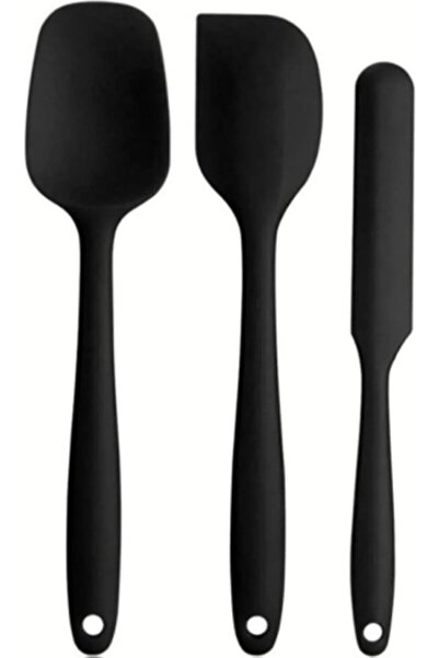 Busstier Fireproof Silicone Kitchen Set - 6 Persons; Spatula, Spoon, Knife, Egg Brush