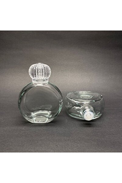 Ahsa Ticaret 4 قطع 50 مل 0val زجاجة كولونيا زجاجية هدية - زجاجات كولونيا هدية لحفلات الزفاف والخطوبة