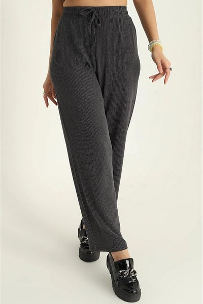 RE7EDİ Pantaloni oversize negri ESCOBAR - Model