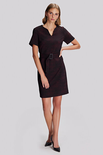 Naramaxx Yarım Kollu Dokulu Elbise