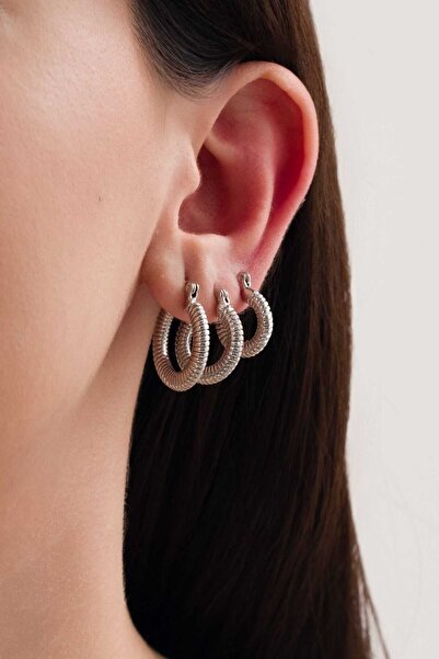 MRK 3 Boy Burgulu Halka Kadın Küpe