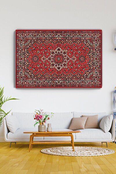 KanvasSepeti Pictură murală vintage cu motiv etnic - Tablou decorativ pe pânz...