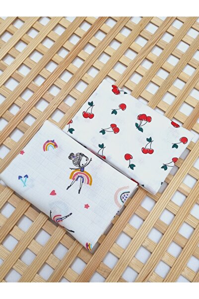 Yada Baby بطانية موسلين متعددة الأغراض 2 قطعة 100% قطن عضوي 80x80 سم