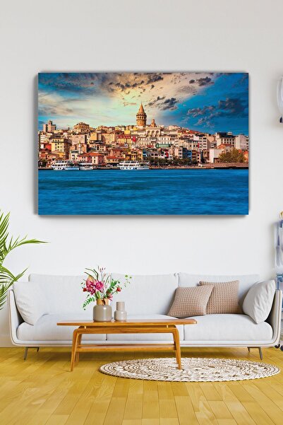 KanvasSepeti Istanbul Landscape Canvas Wall Art Oil Painting Textured Canvas ...