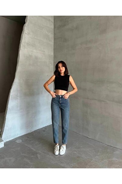 AL&SU BUTİK Ženske traperice mom jeans