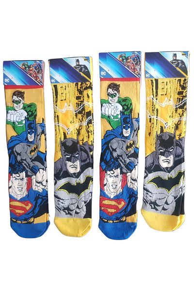 Batman Πολύχρωμες κάλτσες Batman για ενήλικες με άδεια χρήσης - 4 πακέτα