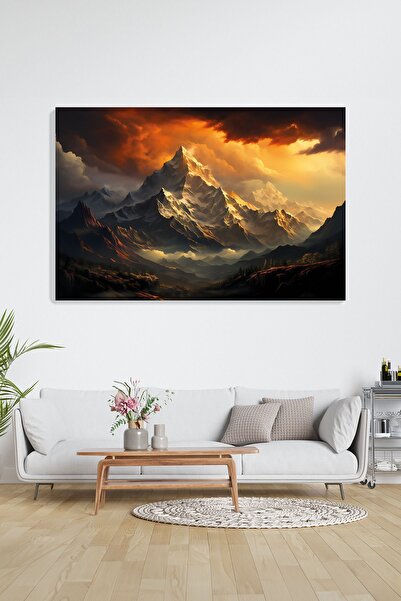 KanvasSepeti Pictură murală „Adio Soare” - Decor din pânză pentru sufragerie,...