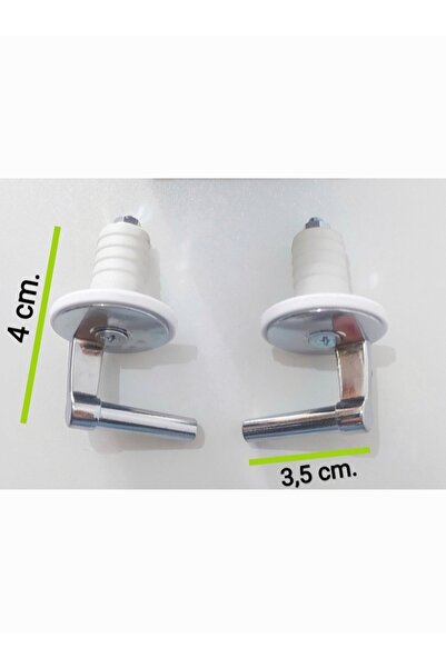 Glax Tools Klozet Kapağı / Kapak Vidası Krom Kaplama (ÜSTTEN SIKMALI)