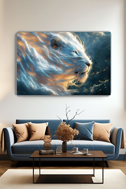 KanvasSepeti Tablou de perete din pânză Regele Norilor - Decor pentru casă, h...