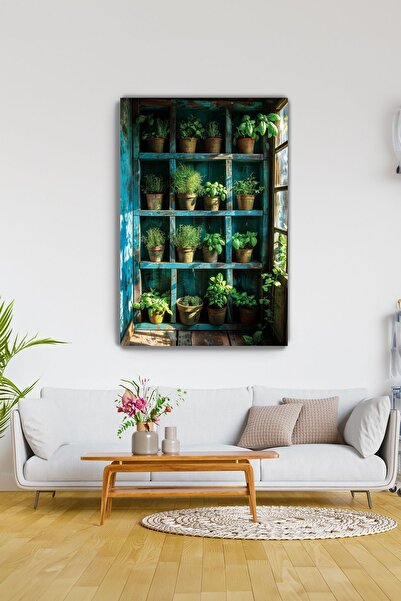 KanvasSepeti Tablou pentru balcon - albastru cobalt ı Walli - Decorare perete...