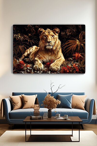 KanvasSepeti Pictură murală pe pânză Sultanul Pădurii - Decor pentru casă, su...