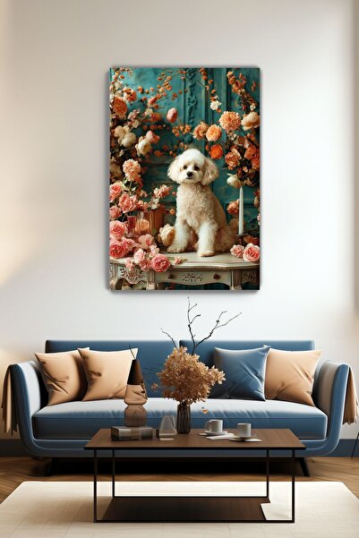 KanvasSepeti Pictură murală pe pânză Colțul Eleganței - Sufragerie Acasă - Do...