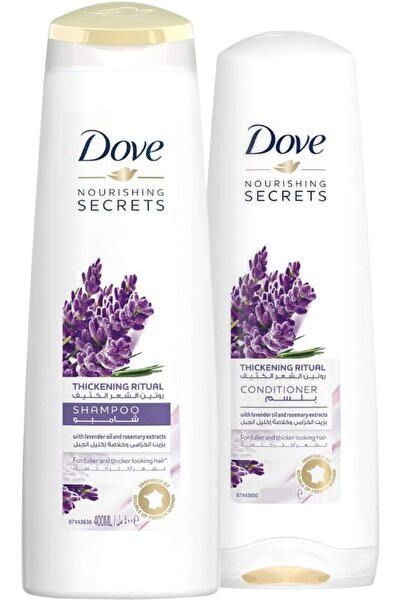 Dove شامبو تكثيف الشعر باللافندر، 400 مل + بلسم دوف، 320 مل