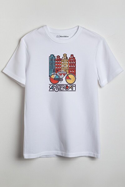 Merch&ice Amsterdam bicikl Štampano unisex T-shirt