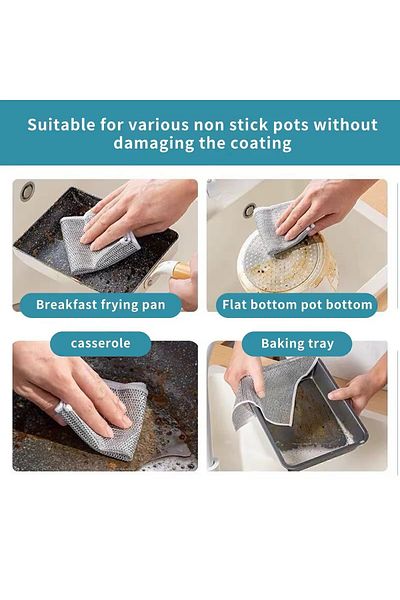 Ardinyo Double Layer Dish Wire Cloth (4 Pieces)