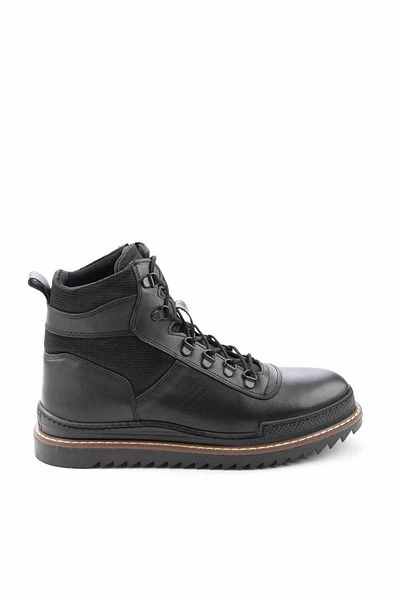Bambi Black Genuine Leather Men's Boots & Booties E 02811580403
