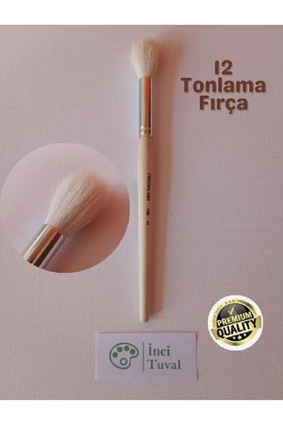 Cenova Art Number 12 Professional Natural Toning Brush - Bristle Oil, Acrylic Paint