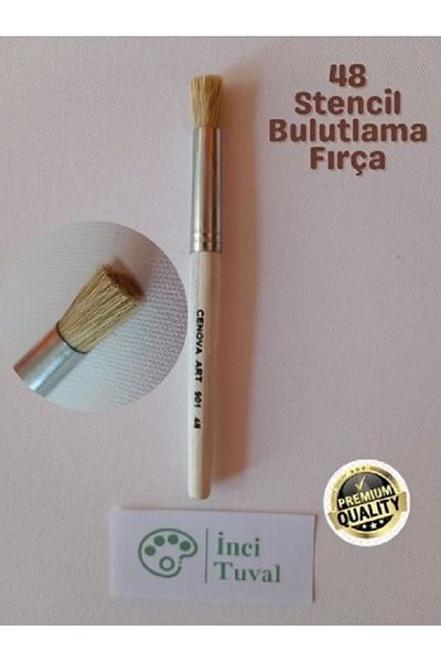 Cenova Art Size 48 Professional Clouding Brush - Natural Bristle Oil, Acrylic Paint