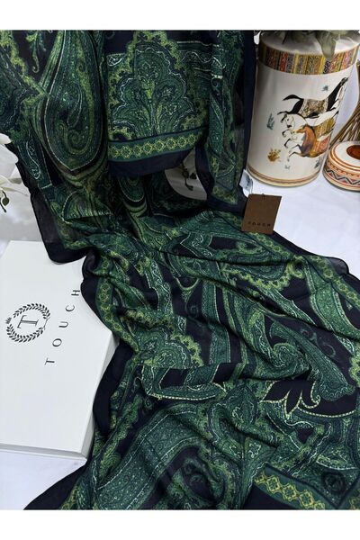 azure scarf شال حريري قطني مستورد