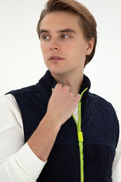 U.S. Polo Assn. Men's Navy Blue Knitted Cardigan 50290730 -Vr033