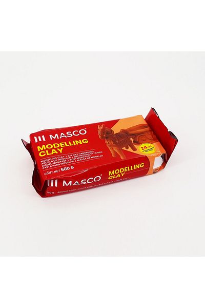 MASCO Air Dry Hardening Brown Modelling Clay, 500g