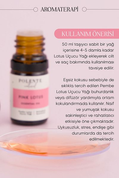 Polente Natural 5 ml Pink Lotus Essential Oil