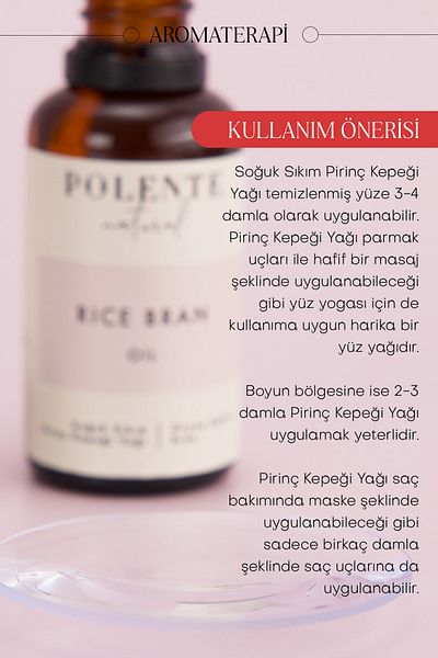 Polente Natural 30 ml Cold Pressed - Rice Bran Oil