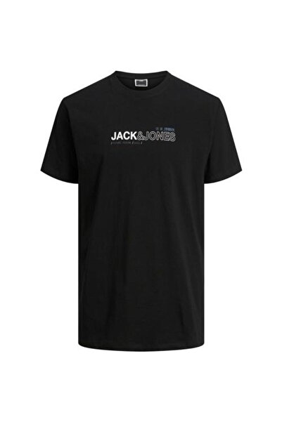 Jack & Jones Bisiklet Yaka Logo Baskili Tisört