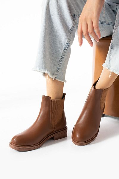 Moda Devrin Tan Women's Elastic Boots