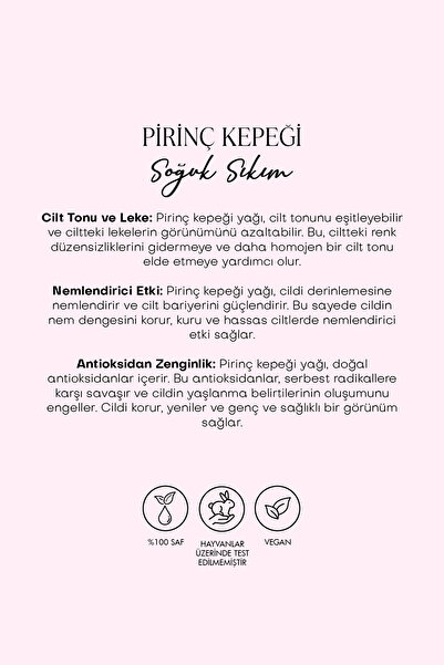 Polente Natural Soğuk Sıkım Pirinç Kepegi Yağı 30 ml