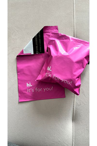Hayal.kirtasiyesi Pink Cargo Bag 18X24 cm 5 Pieces Colorful Cargo Bag Without Pockets, Small Size/ Gift Package