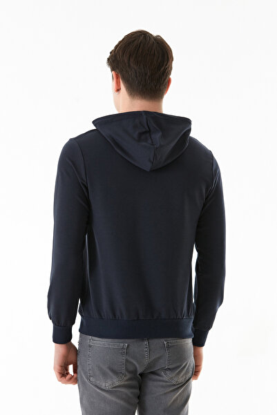 Fulla Moda Lonely Yazı Baskılı Kapüşonlu Kanguru Cepli Sweatshirt