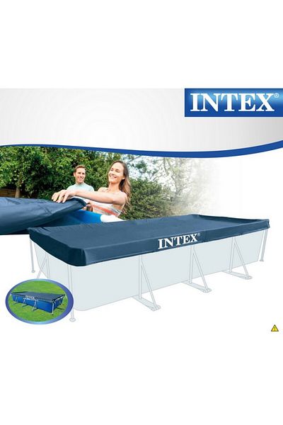 Intex Rectangular Pool Cover with Drawstring Closure 460 x 230cm