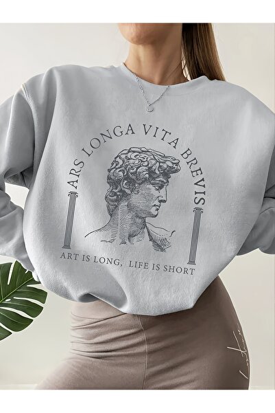 Lider Leather Hanorac din bumbac cu imprimeu supradimensionat pentru bărbați/...