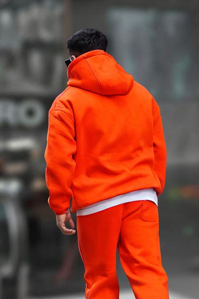 BayBayan Men's Premium Model Unprinted Oversize Sweatshirt