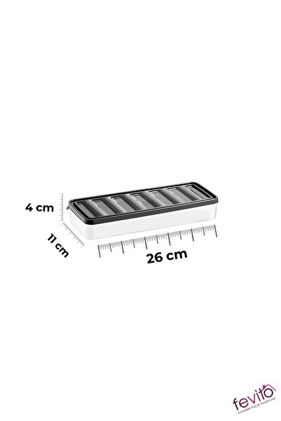 Fevito مجموعة من 4 حاويات تخزين بلون أنثراسايت للاستخدام في الميكروويف والفريزر - S-403