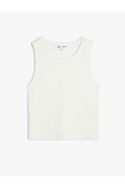 Koton Sleeveless Crew Neck Crop Women's Tank Top