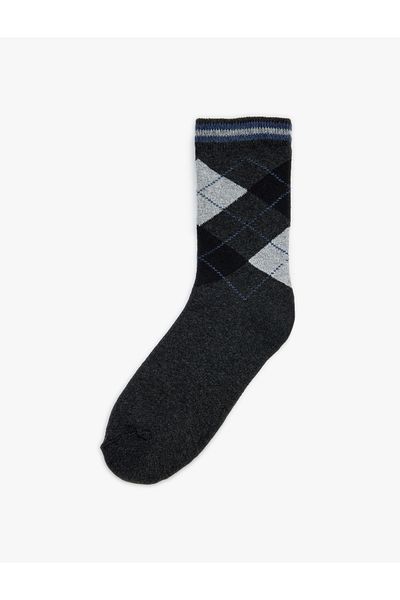 Koton Socket Socks Geometric Patterned