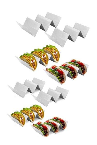 Dizayn Taco Standı Meksika Mutfağı Taco Holder ( 23*10) Cm %100 Yerli Üretim 8'lı Set