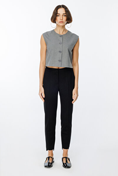 Ekol Simli Kumaş Beli Lastikli Pantolon