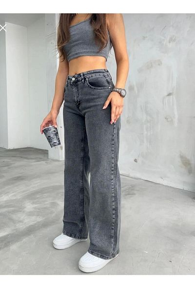 SU SHE Vane's Women's High-Light Licra Palazzo Jeans (New Season)