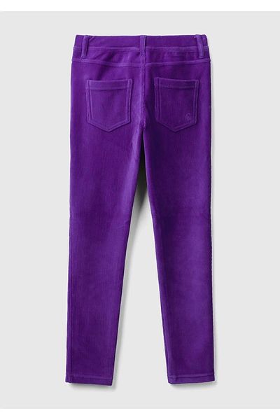 United Colors of Benetton Purple Velvet Girl's Jegging