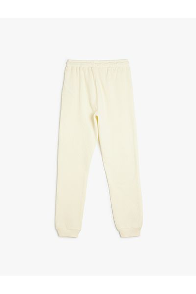 Koton Βαμβακερό Basic Sweatpants - Δεμένη μέση και λεπτομέρεια τσέπης