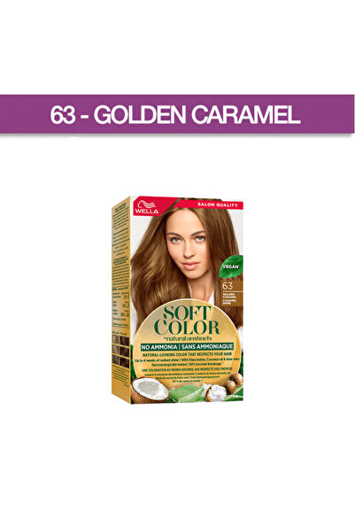 Wella ويلا صبغة سوفت كولور خالي من الامونيا 63 كراميل دهبي 70مل