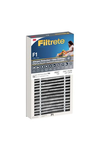 3M فلتر بديل لتقليل الروائح المسببة للحساسية F1 من Filtrete مقاس 4.6x17.8x30.8 سم