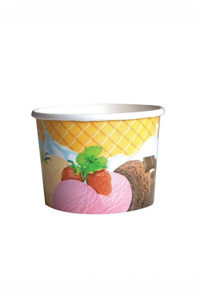 TiriStore Tiri Store 100 cc Karton Dondurma Kasesi 25 adet Karışık