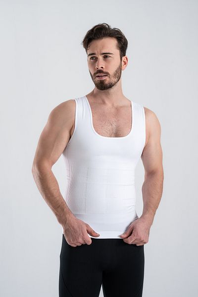 gymxprofit Men's Corset Athlete Chest and Belly Enhancer and Firming