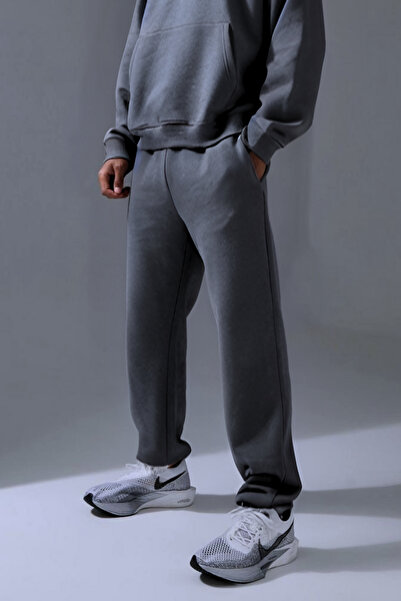 BayBayan Ανδρικό Basic Unprinted Jogger Sweatpants με πλαϊνές τσέπες