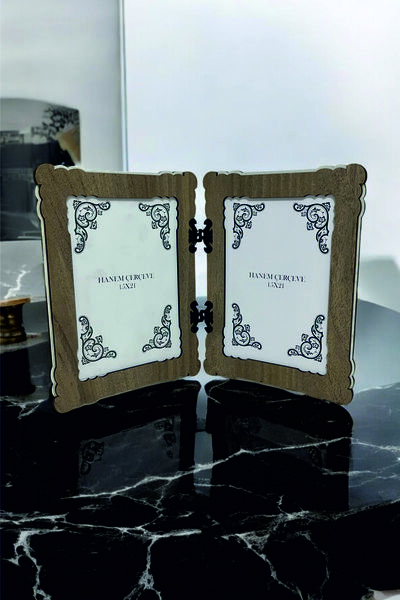 HANEM إطار صورة ديكور بمفصلات عمودية من خشب MDF مقاس 15 × 21