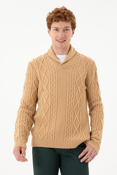 U.S. Polo Assn. Men's Shawl Collar Thick Sweater